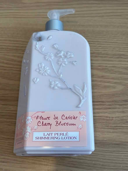 Photo of free 500ml Partially used L’occitane cherry blossom body lotion (New Eltham SE9) #1