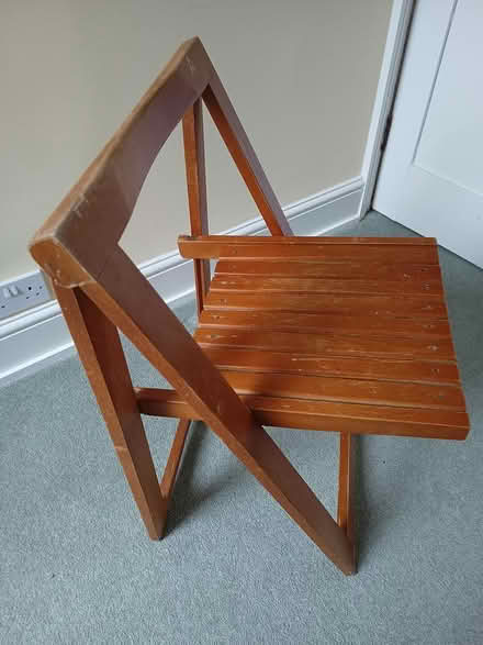 Photo of free Fold up wooden chair (Wellingborough NN8 5) #2