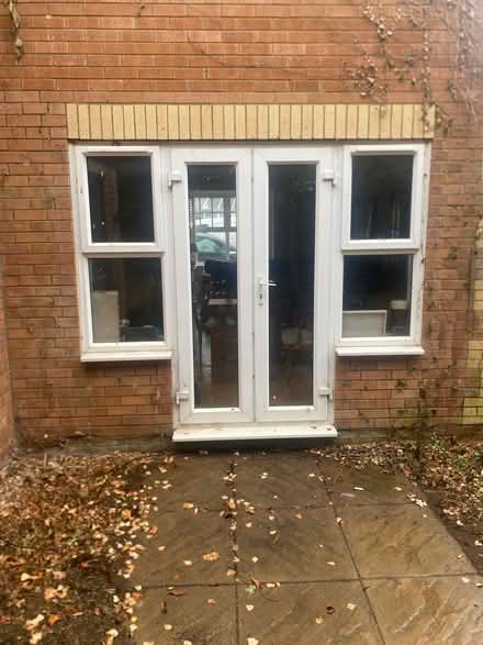 Photo of free Used white upvc French door with side windows (Deddington OX15) #1