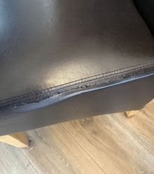 Photo of free Leather effect Dinning chairs (Tottington Bury BL8) #3