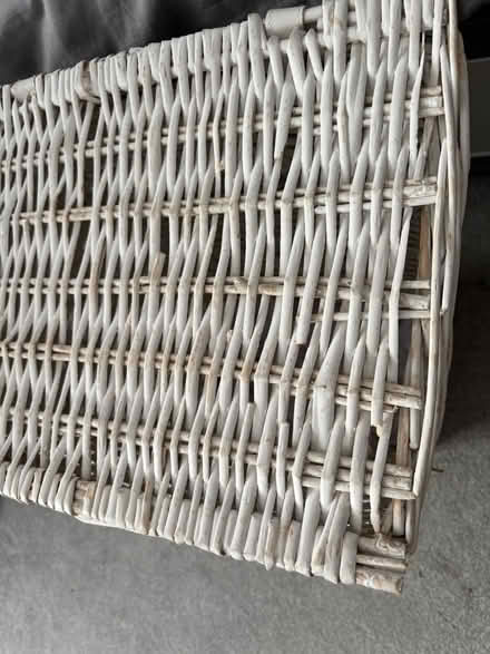 Photo of free White laundry basket wicker (Edmonton N9) #3