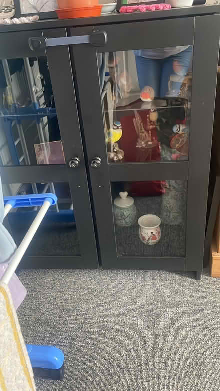 Photo of free Black display cabinet (Southdown BA2) #2