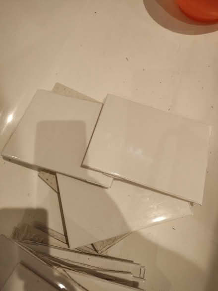 Photo of free white bathroom tiles (Kirklees HD9) #1