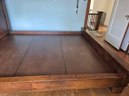 Photo of free solid wood cali king bed frame (Greenwood & 80th St) #3
