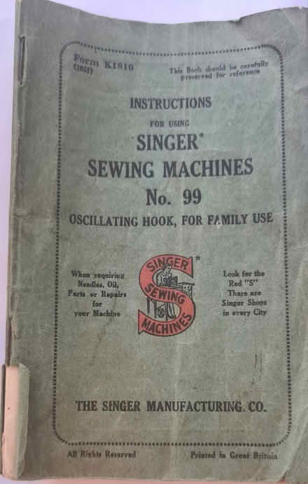 Photo of free Singer Hand Sewing Machine (Thrupp GL5) #3