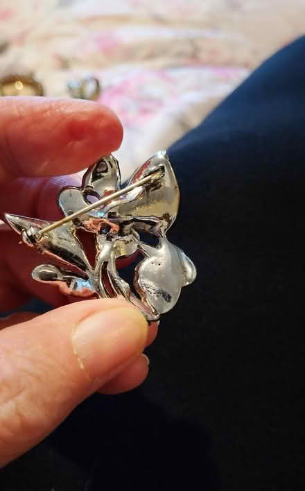Photo of free Marcicite enamel brooch (Chesser EH14) #2