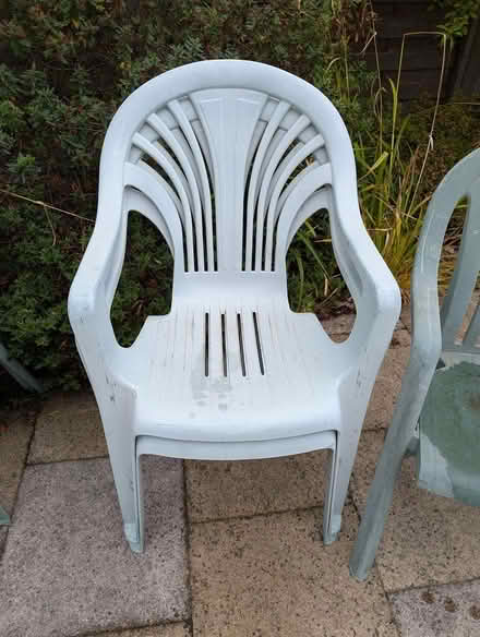 Photo of free Plastic outdoor chairs and 2 seater (Bexhill-on-Sea TN39) #2