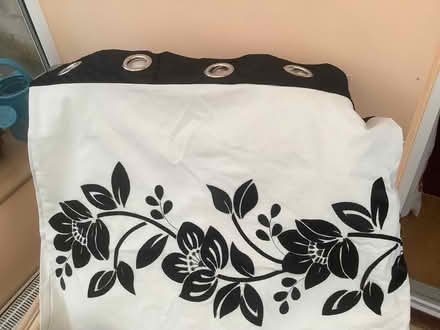 Photo of free Cream ring top curtains (Cople MK44) #2