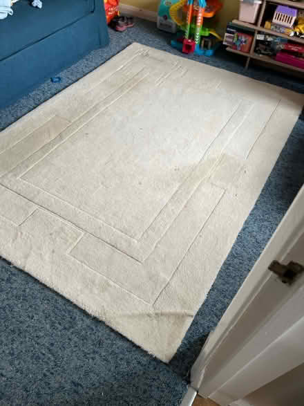 Photo of free Large cream rug (Burghfield Common, RG7) #2
