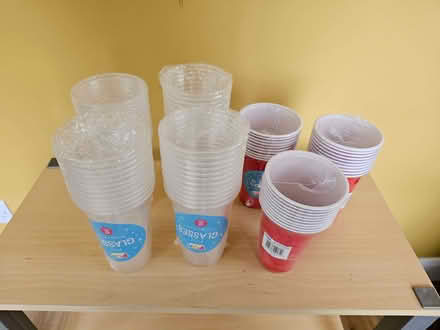 Photo of free Disposable plastic cups and glasses (Lamorbey DA15) #1