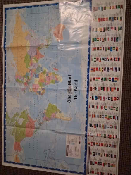 Photo of free Poster of world map (Styvechale, Coventry CV3) #1