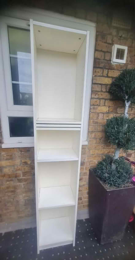 Photo of free Tall wood bookshelf (Victoria park E9) #1