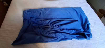 Photo of free Fitted sheet for small double, 4' x 6' (Bowes Park N22) #1