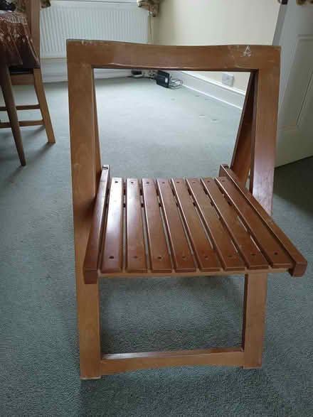 Photo of free Fold up wooden chair (Wellingborough NN8 5) #3
