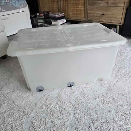Photo of free 75 litre plastic box with lid (Snodland ME6) #1