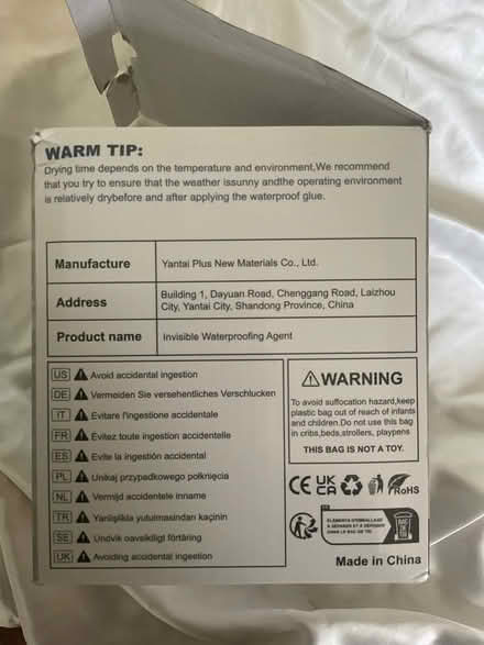 Photo of free Invisible Waterproof Agent (Burgess Hill RH15) #2