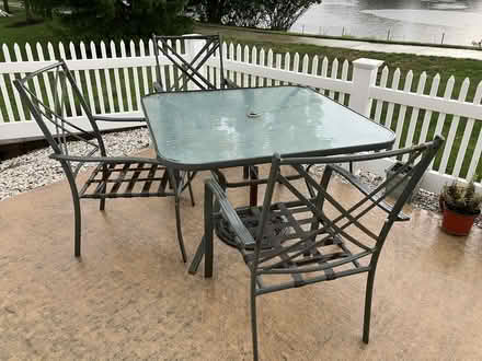 Photo of free Patio table and 4 chairs (Hamilton) #1