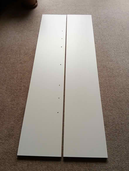 Photo of free Two white melamine shelves (Heacham PE31) #3