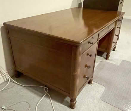 Photo of free Walnut Executive Desk (Tiburon - near Corte Madera) #3