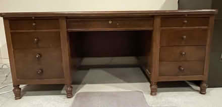 Photo of free Walnut Executive Desk (Tiburon - near Corte Madera) #2