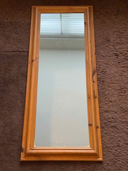 Photo of free Wooden Framed Mirror (Brentwood CM15) #1