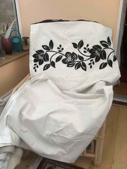 Photo of free Cream ring top curtains (Cople MK44) #1