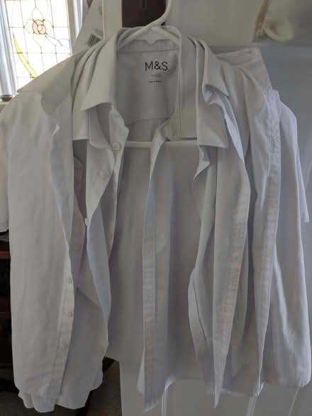 Photo of free 6 x boys, age 12-13, white school shirts (Lewisham SE13) #1