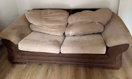 Photo of free Brown two-seater sofa (Sudbury UB6) #1