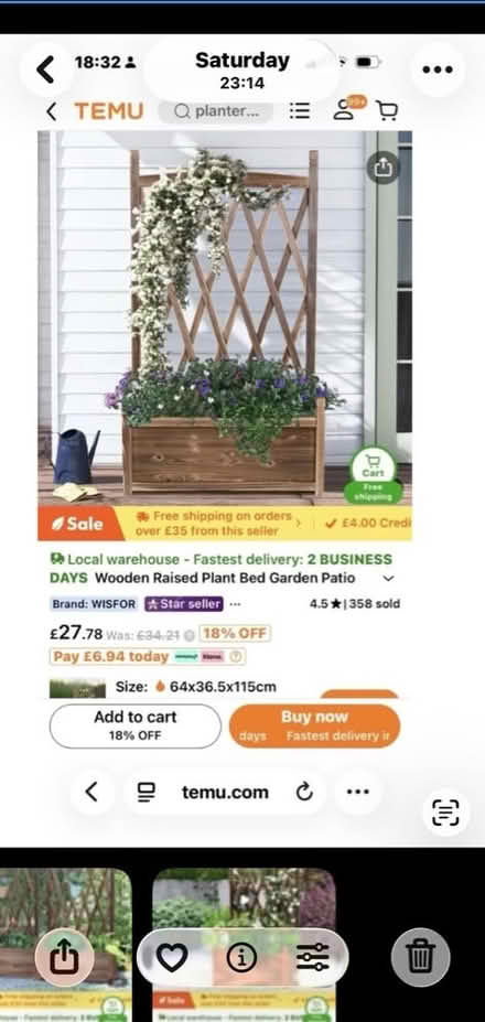 Photo of free Planter with Trellis (Hollingbury BN1) #1