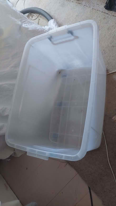 Photo of free plastic storage tub 90l with wheels (Chatham ME4) #3