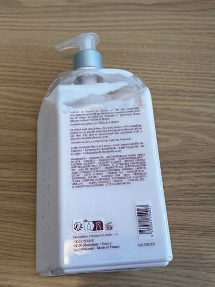 Photo of free 500ml Partially used L’occitane cherry blossom body lotion (New Eltham SE9) #2