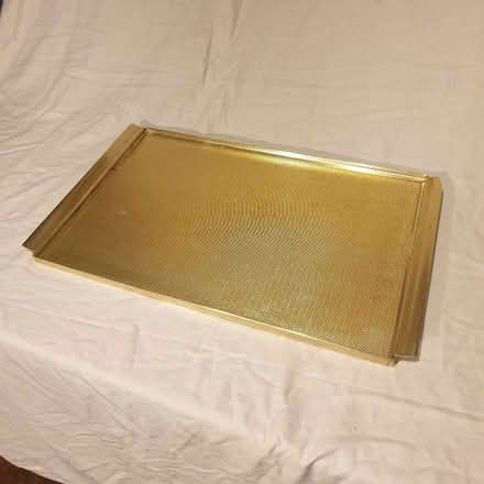 Photo of free Gold-tone rectangular serving tray (Central IP1) #1
