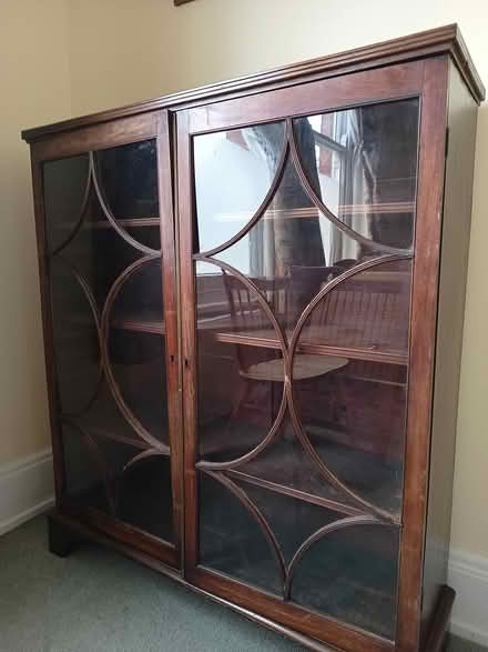 Photo of free Glass fronted cabinet – Victorian (Wellingborough NN8 5) #1