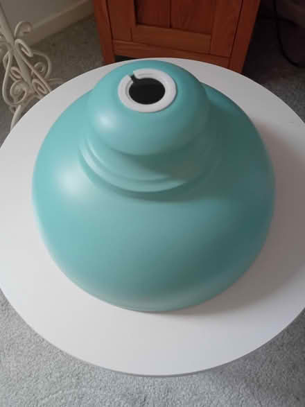 Photo of free duck egg blue lampshade (Morecambe LA4) #1