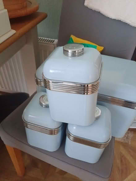 Photo of free Bread bin and 3 canisters (Rose Hill BB11) #1