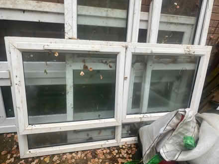 Photo of free Used white upvc French door with side windows (Deddington OX15) #2