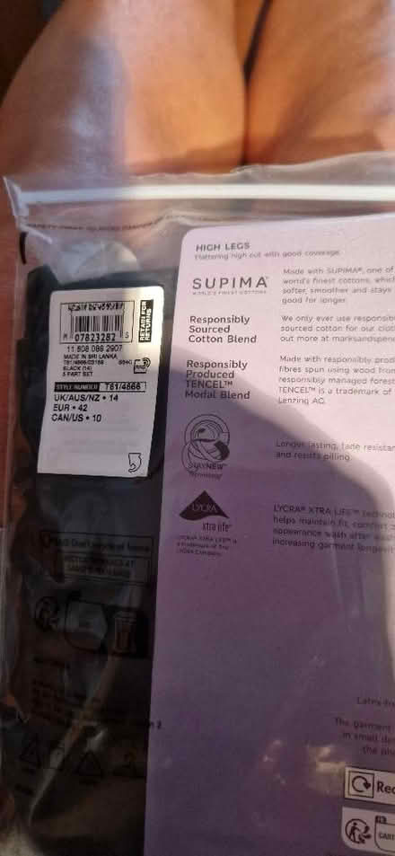 Photo of free M&S black knickers Size 14 (North Town SL6) #2