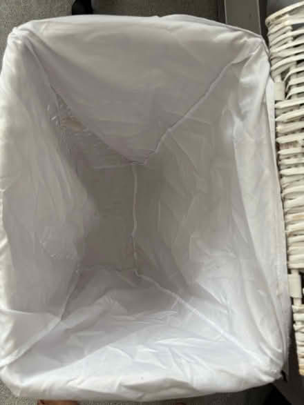 Photo of free White laundry basket wicker (Edmonton N9) #4