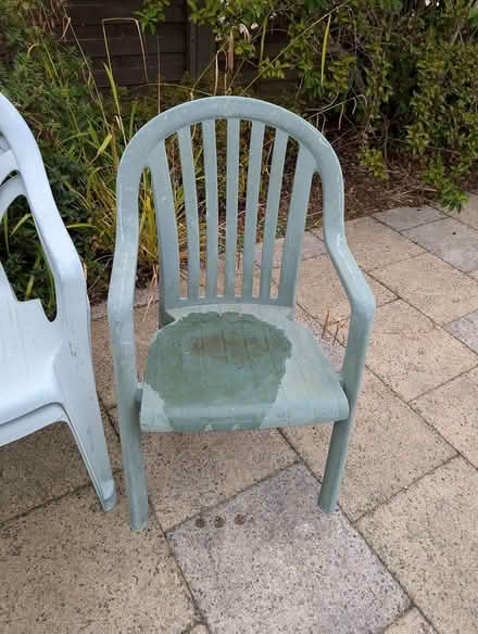 Photo of free Plastic outdoor chairs and 2 seater (Bexhill-on-Sea TN39) #3