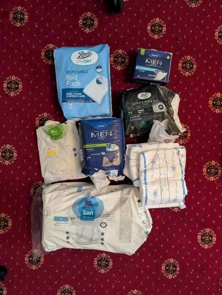 Photo of free Men's disposable continence products (Skerton LA1) #1