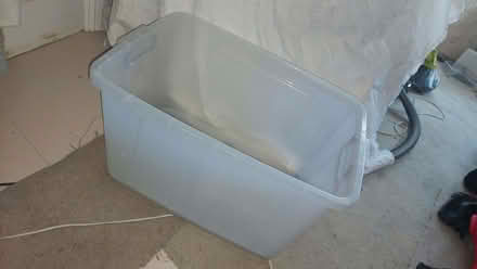 Photo of free plastic storage tub 90l with wheels (Chatham ME4) #2