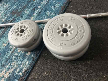 Photo of free Weights and full length bar (Off five ways SE9 3) #1