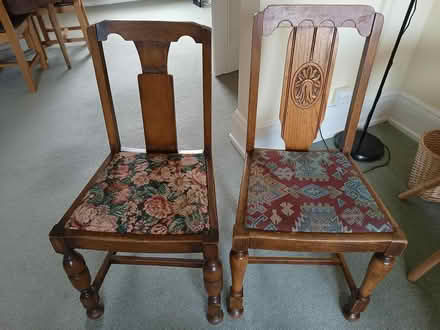 Photo of free 2 dining room chairs – 1920s/1930s (Wellingborough NN8 5) #1