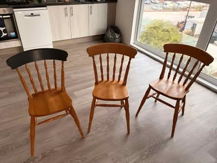 Photo of free 3x wooden chairs (Worcester WR4) #1