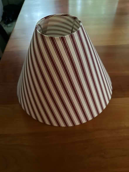 Photo of free Maroon & Cream Lampshade (Watertown, MA) #1