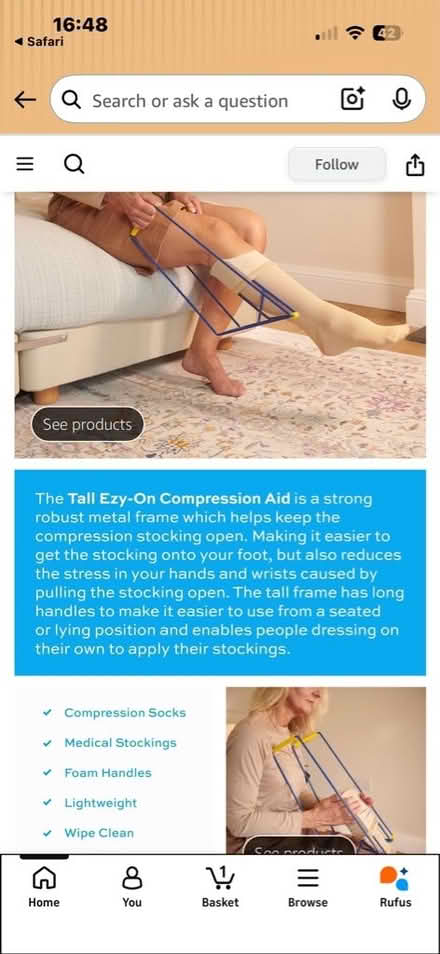 Photo of free Compression sock aid (Hove BN3) #3