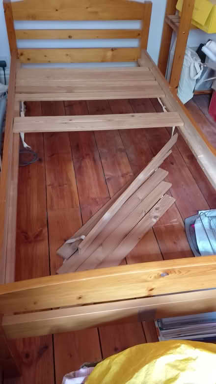 Photo of free Single bed wooden frame (Chorlton M21) #1