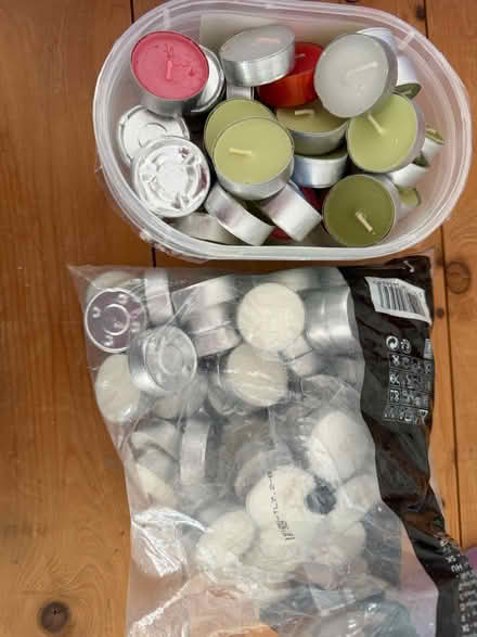 Photo of free Assorted tealights and 9 holders (Epsom) #1