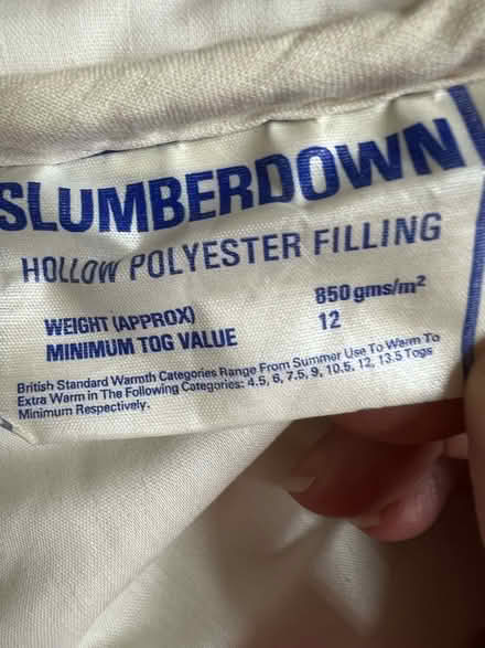 Photo of free King Size duvet 12 tog (Westbrook WA5) #4