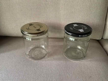 Photo of free Glass lidded storage jars (Land Park) #1